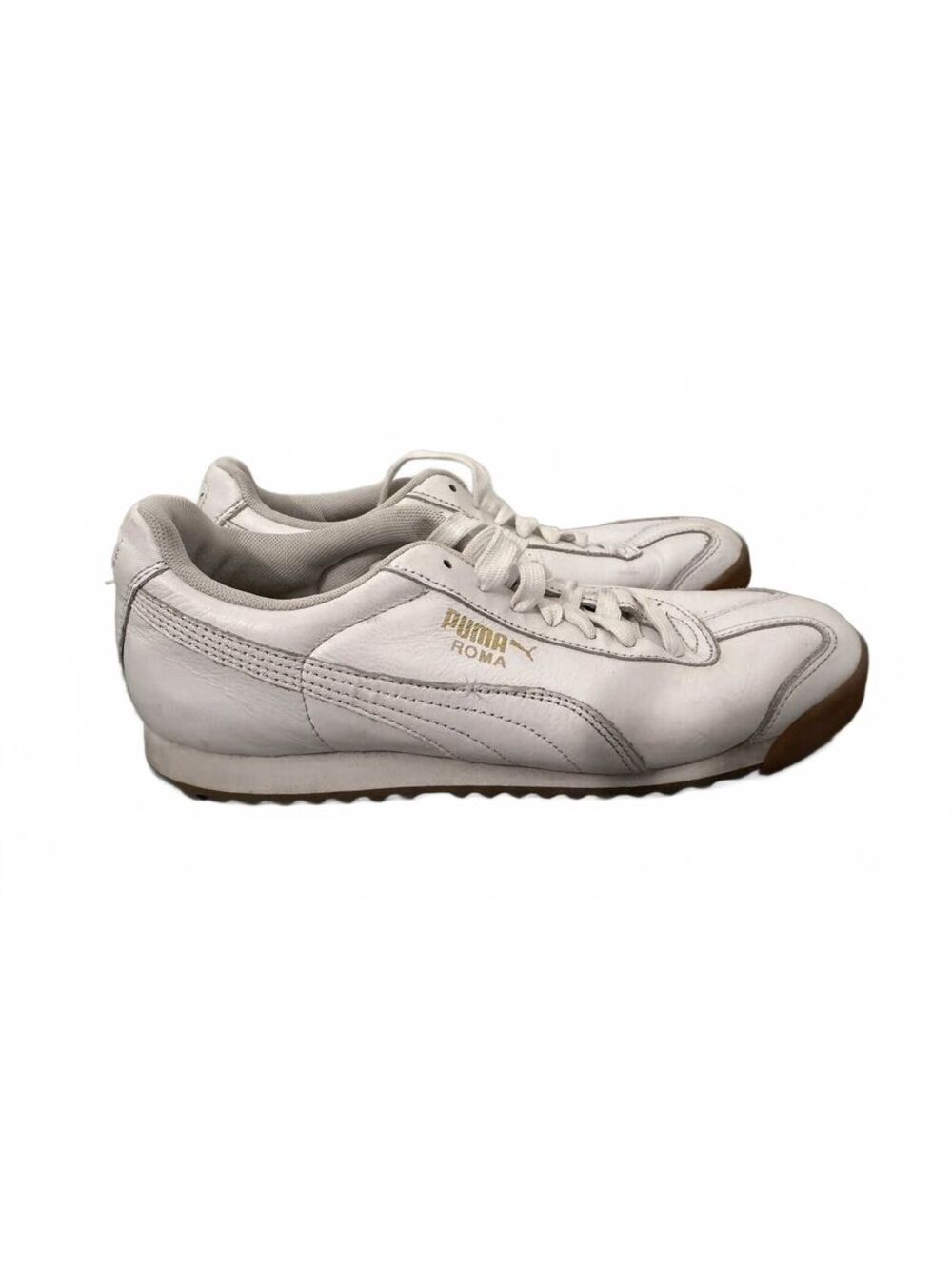 Puma Roma men's size 9 Classic White Gold Gum